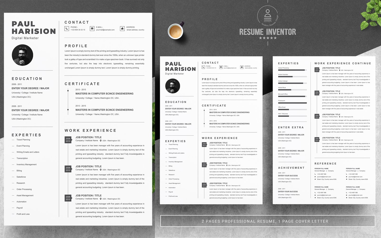 Template #203341 Resume Template Webdesign Template - Logo template Preview