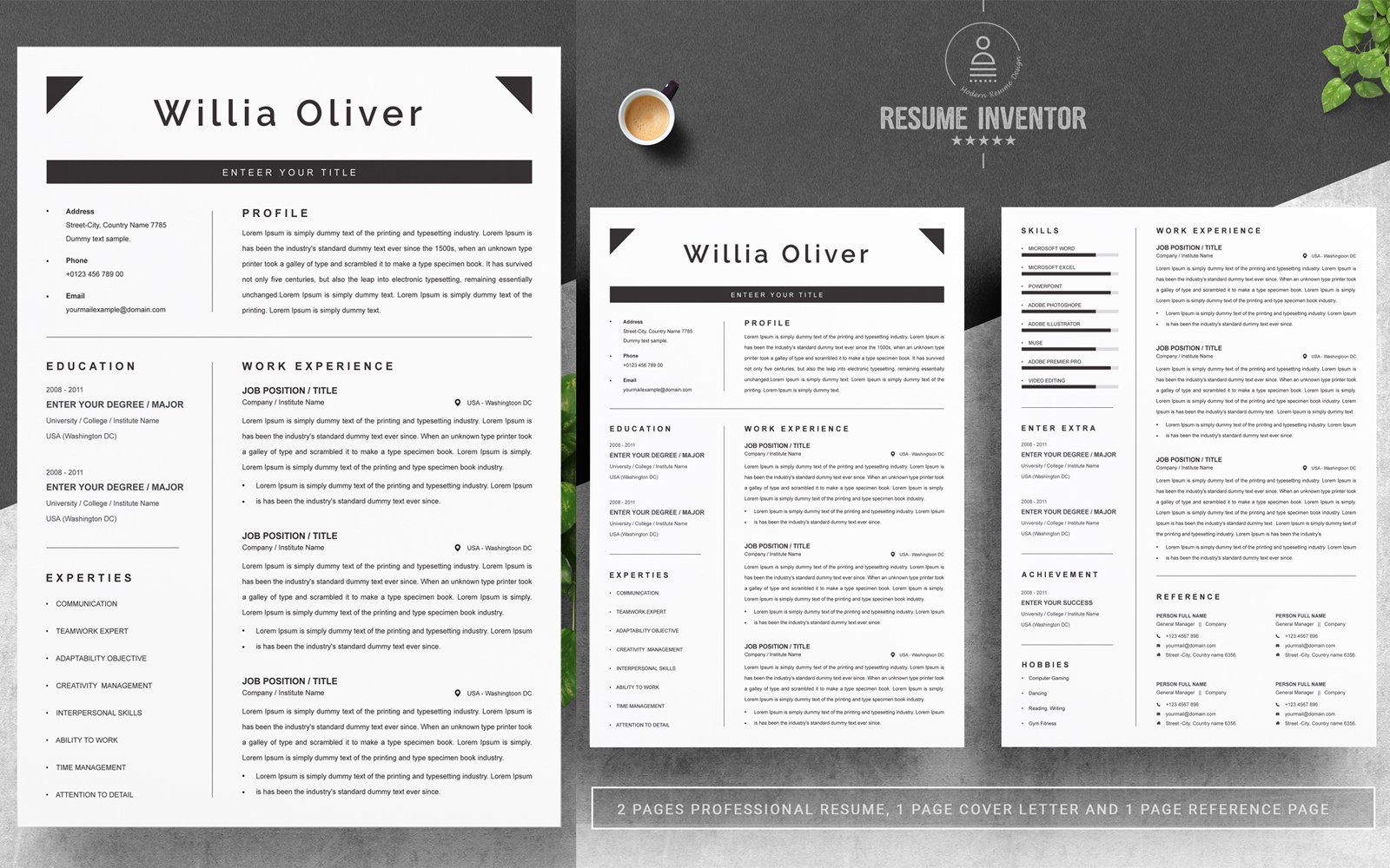 Template #203343 Resume Clean Webdesign Template - Logo template Preview