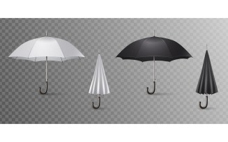 Realistic Umbrella 3 Vector Illustration Concept
