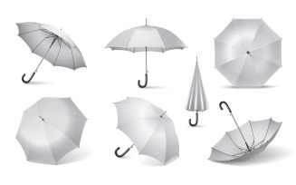 Realistic Umbrella 5 Vector Illustration Concept