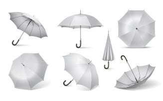 Realistic Umbrella 5 Vector Illustration Concept