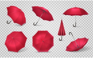 Realistic Umbrella 6 Vector Illustration Concept
