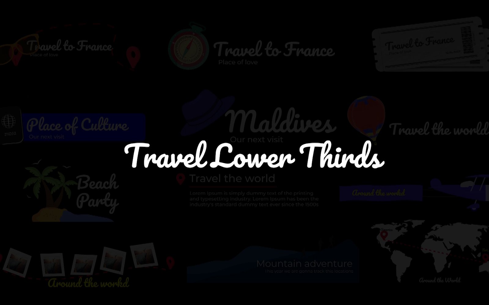 Kit Graphique #204128 Travel Lower Divers Modles Web - Logo template Preview