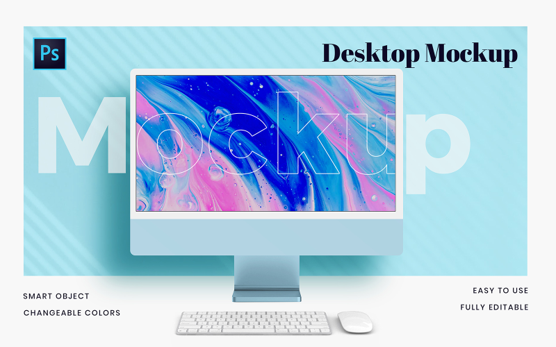 Attractive Desktop Mockup Product Mockup