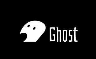 Simple Ghost - Black Corporate Logo