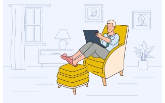 Work At Home Problems Flat Composition2 Vector Illustration Concept