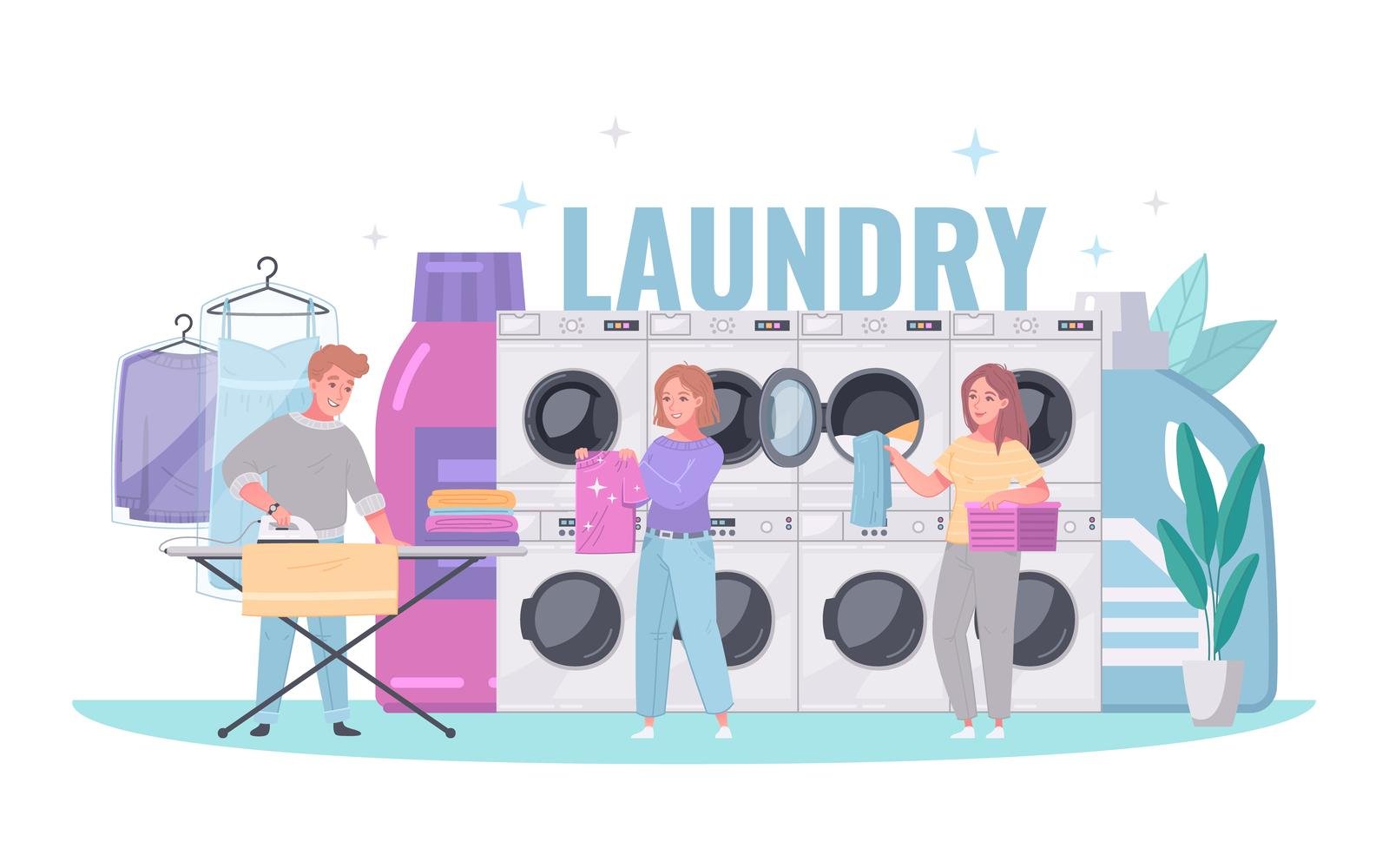 Template #204603 Laundry Dry Webdesign Template - Logo template Preview
