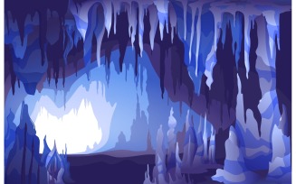 Stalactites Stalagmites Cave Vector Illustration Concept