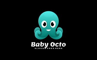 Baby Octopus Gradient Logo