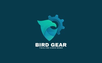 Bird Gear Gradient Logo Style