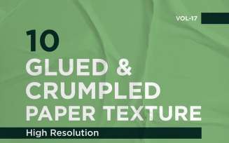 Glued, Wrinkled and Crumpled Paper Texture Vol 17