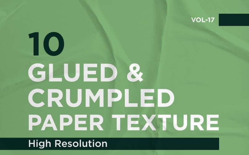 Glued, Wrinkled and Crumpled Paper Texture Vol 17 Background