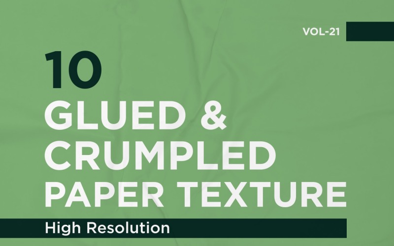 Glued, Wrinkled and Crumpled Paper Texture Vol 21 Background