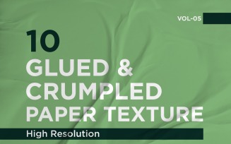 Glued, Wrinkled and Crumpled Paper Texture Vol 5