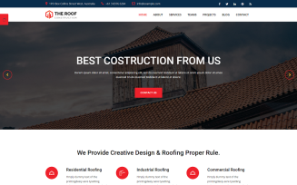 Home Roofer | Roofing Company Services & Construction Html Website template