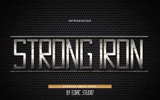 Strong Iron Special Display Font
