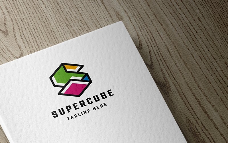 Super Cube Letter S Proffesional Logo Logo Template