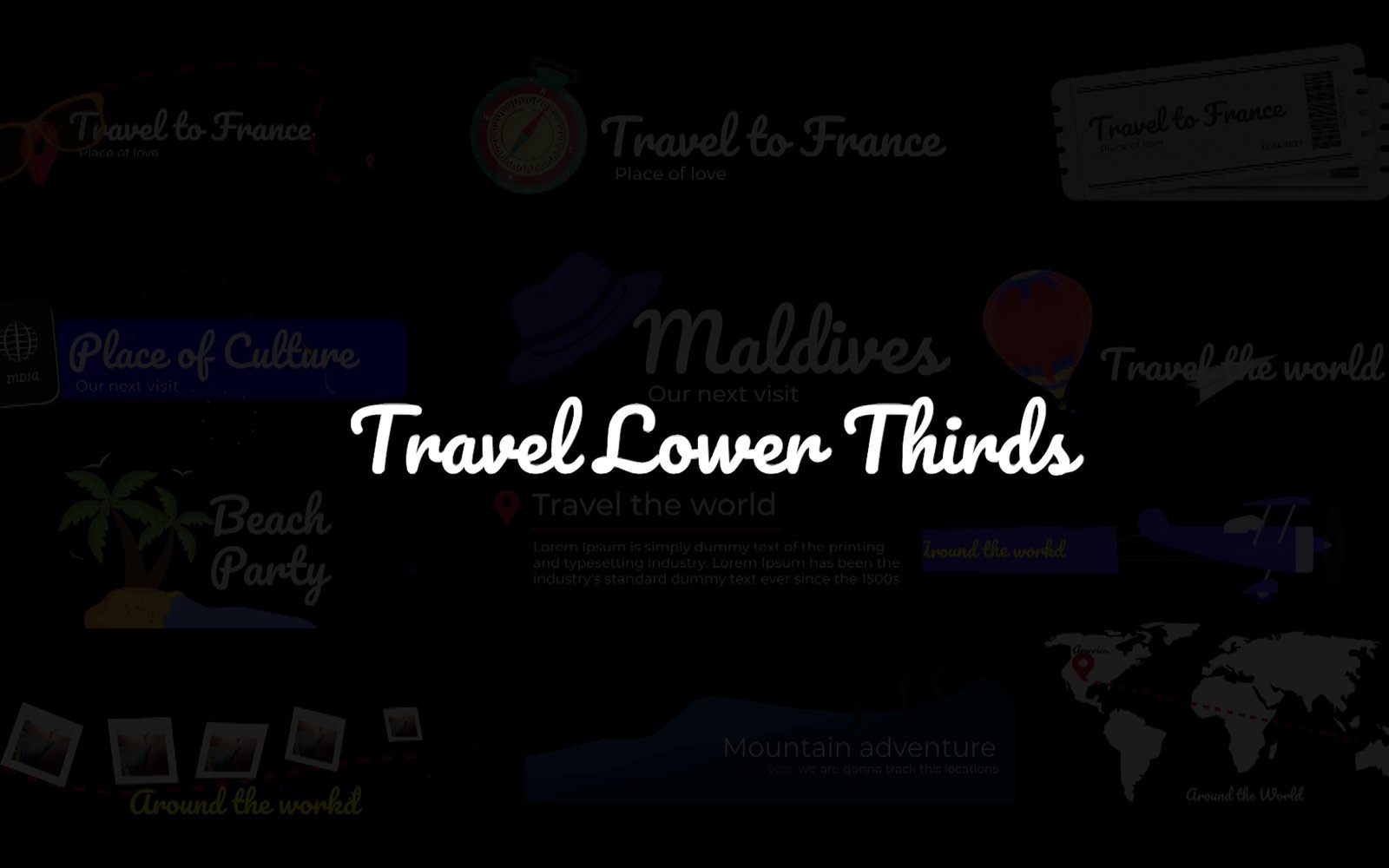 Kit Graphique #205008 Travel Lower Divers Modles Web - Logo template Preview