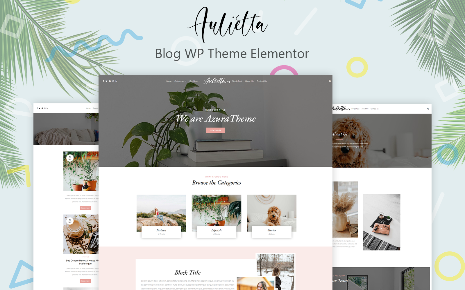 Aulietta - Blog WP Theme Elementor