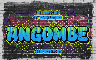 Angombe is a graffiti font