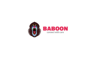 Baboon Face Logo Design Template