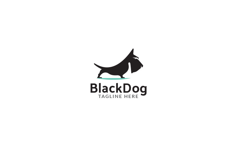 Black Dog Logo Design Template Logo Template