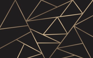 Mosaic background with gold and black lines