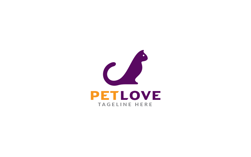 Pet Love Logo Design Tempalte Logo Template