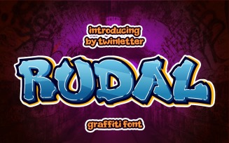 Rudal is a unique graffiti font