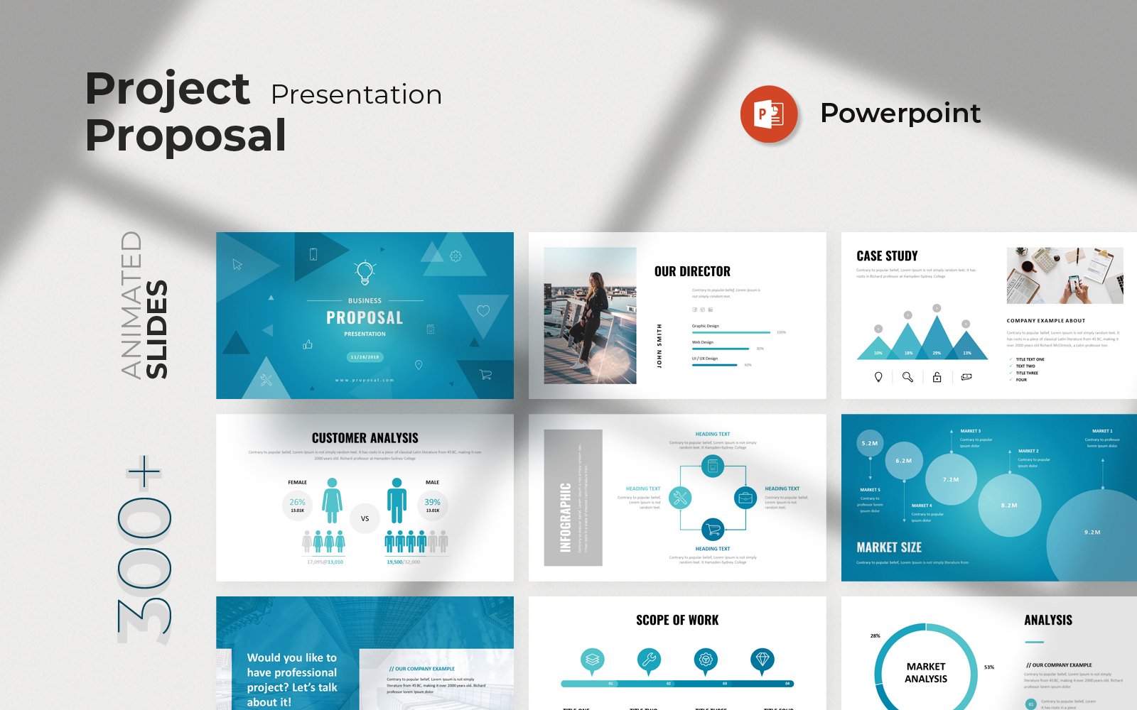 Template #205234 Proposal Powerpoint Webdesign Template - Logo template Preview