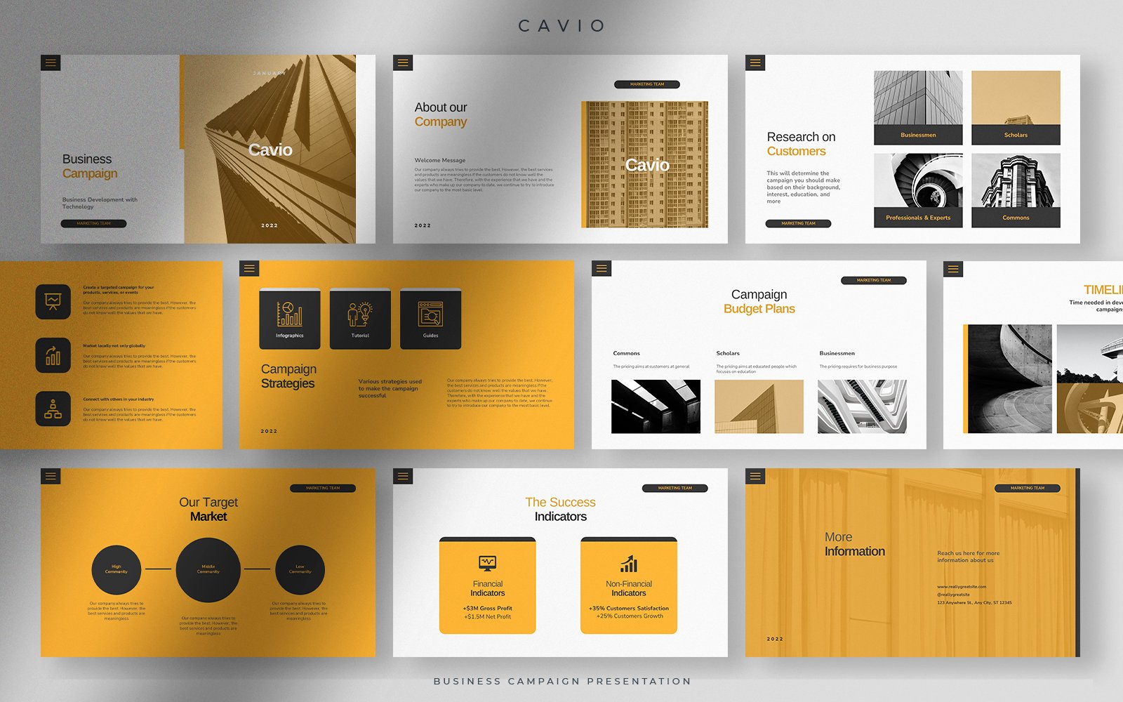 Kit Graphique #205245 Cavio Business Divers Modles Web - Logo template Preview