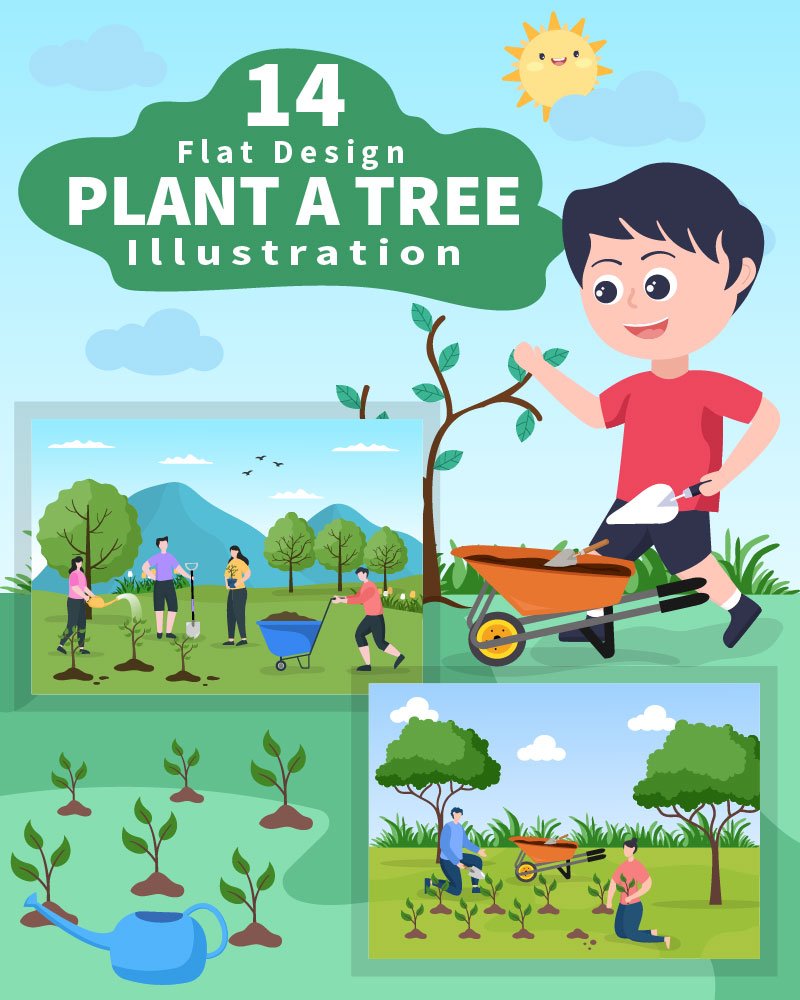 Kit Graphique #205255 Tree Plante Divers Modles Web - Logo template Preview