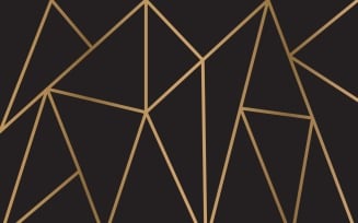Black and gold Mosaic Triangular background
