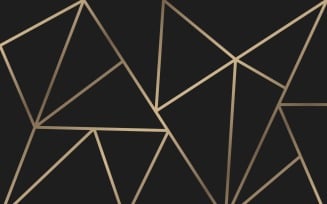 Black and gold Triangular Mosaic Wallpaper