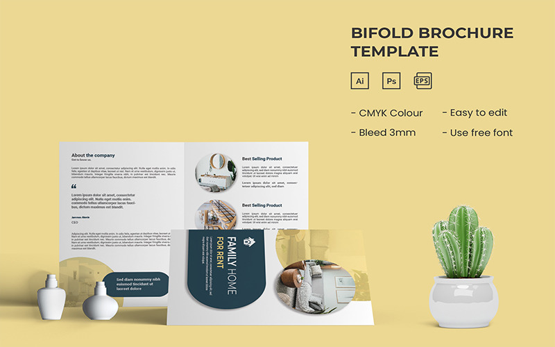 Family Home - Bifold Brochure Corporate Identity
