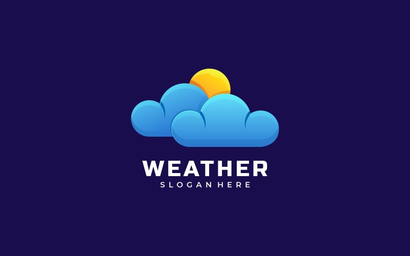 Weather Gradient Logo Style Logo Template