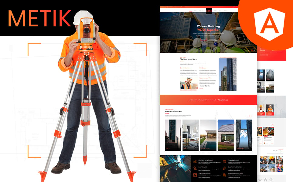 Kit Graphique #205303 Construction Business Web Design - Logo template Preview