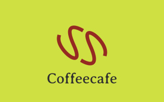 Abstract Coffee Line - Cafe Logo