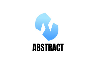 Abstract Gradient Blue Logo