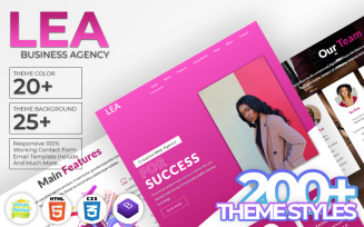 Lea - Business Agency HTML5 Landing Page Template