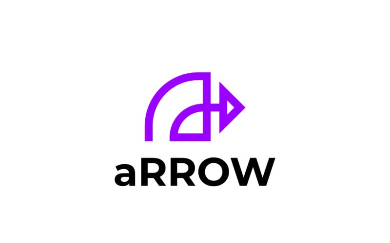 Letter A Arrow Sinpke Clever Or Smart Logo Logo Template