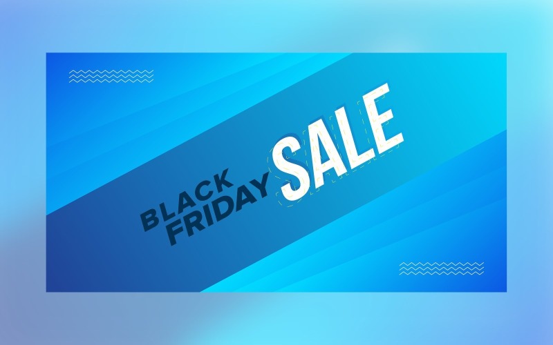 Black Friday Sale Banner With Design Template Product Mockup