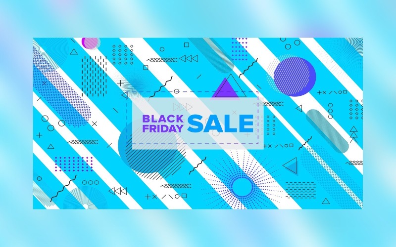 Black Friday Sale geometry Background Design template Product Mockup