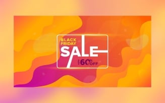 Black Friday Sale with 60% Discount Design Template
