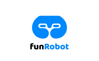 Blue Fun Robot - Sparta Logo