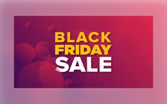 Corporate Black Friday Sale Banner Maroon Color Design Template