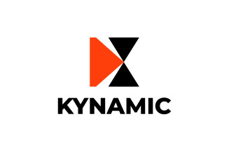 Dynamic Letter Mark K Logo