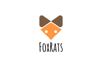Fox Rat Clever Or Smart Dual Meaning Logo