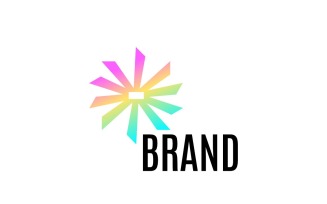 Gradient Abstract Tech Colorful Logo
