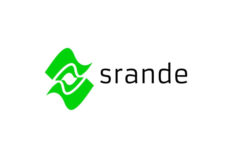 Letter S Modern Green Logo Logo Template